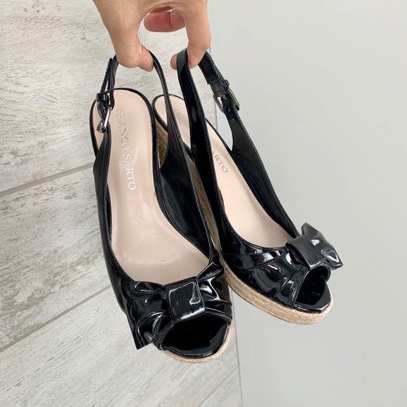 Franco Sarto Black Espadrilles Sandals - Picture 2 of 7